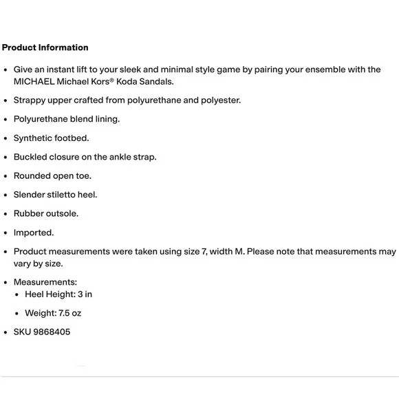 MICHAEL Michael Kors ‘Koda’ Nude Strappy Heels - Picture 15 of 16